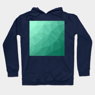 Polygon Geometric Triangles Green Hoodie